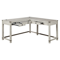 OSP Home Furnishings BTL2937-CO Baton Rouge L-Shape Desk in Champagne Oak Finish